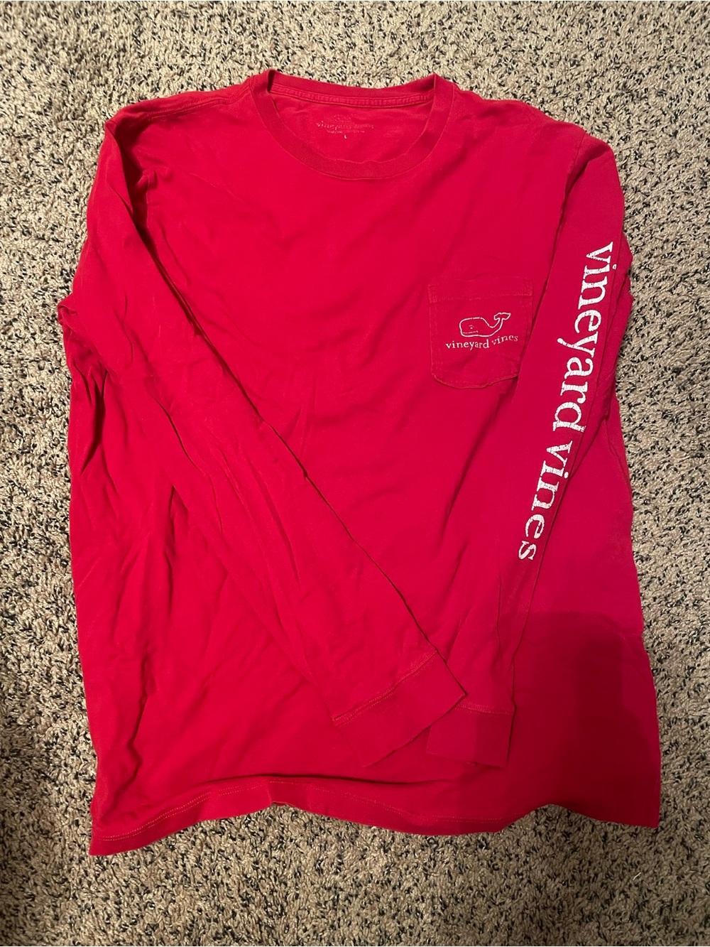 Vineyard Vines Men’s Long-Sleeve Pocket Tee - Red